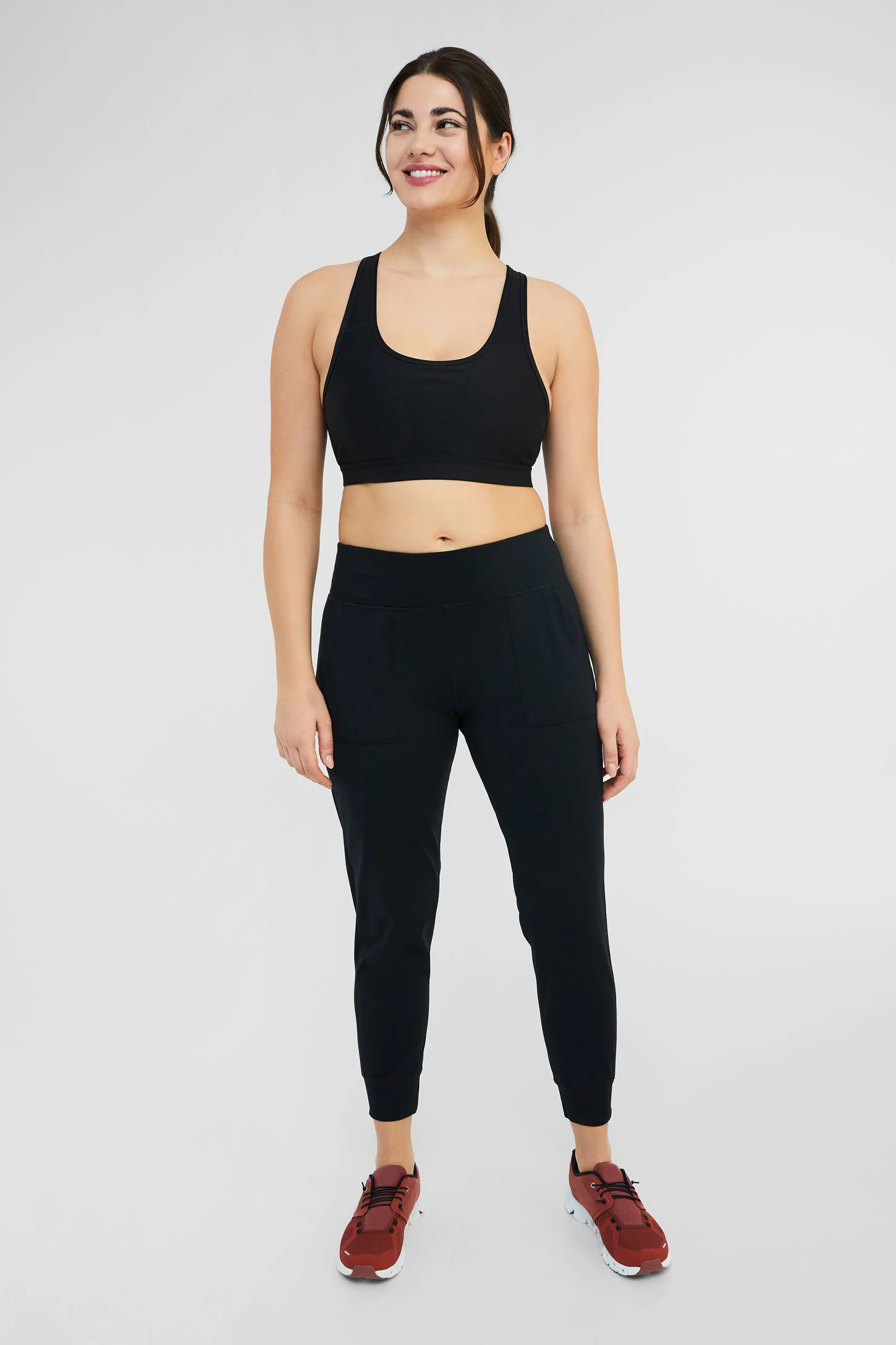 Women’s High-Waisted Solid Fleece Sweatpants - Image 13