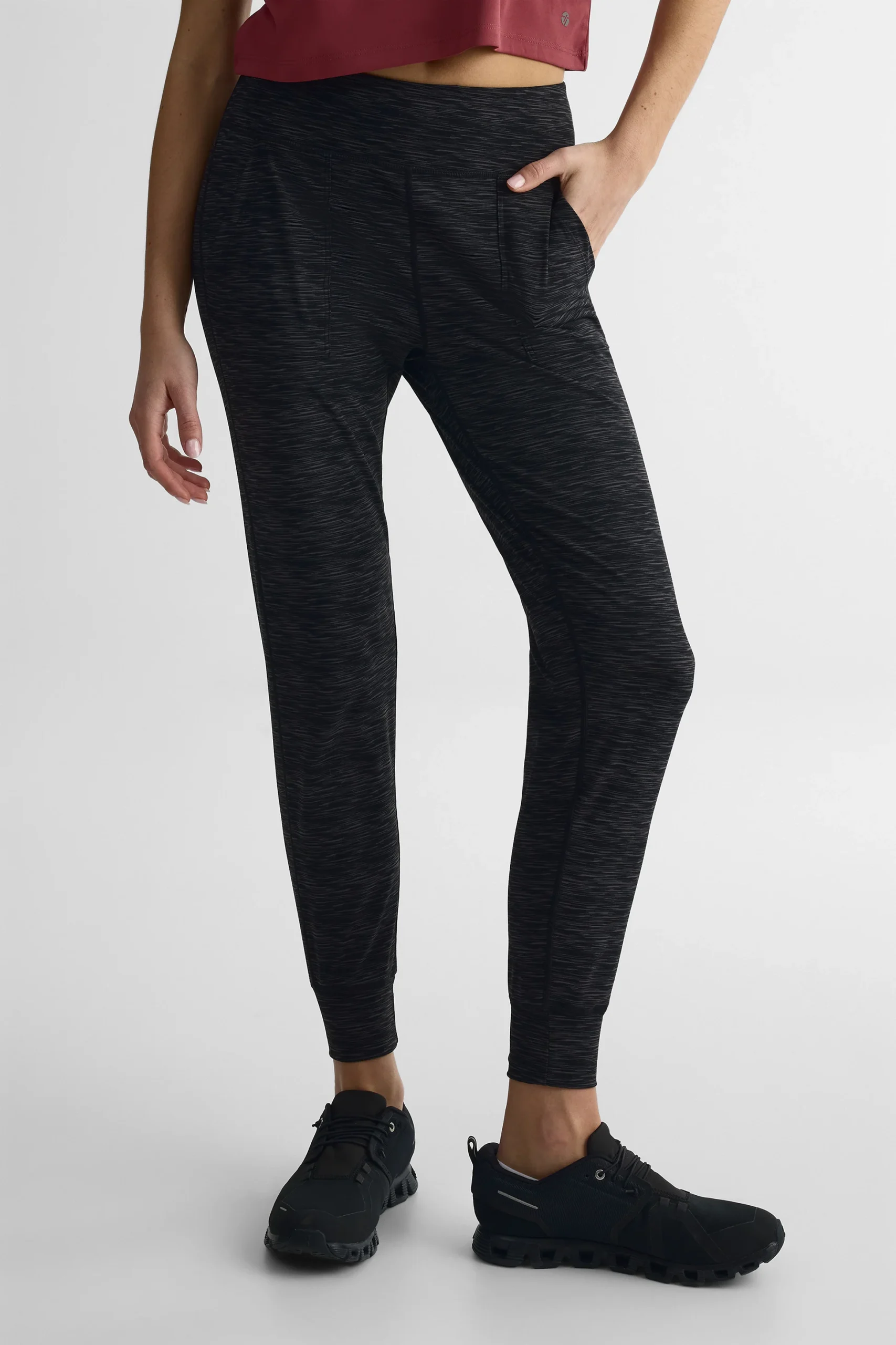 Women’s High-Waisted Solid Fleece Sweatpants - Image 3