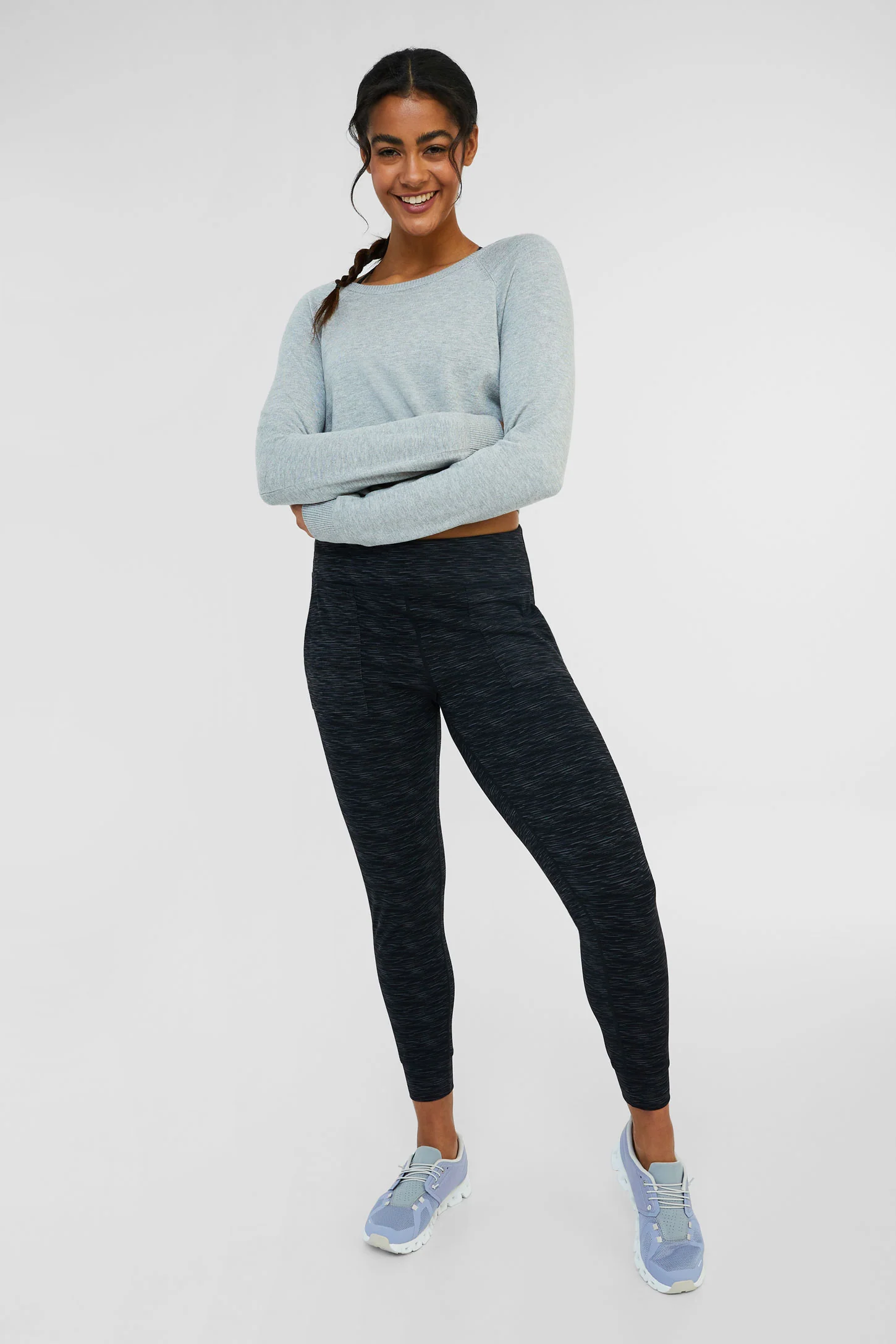 Women’s High-Waisted Solid Fleece Sweatpants - Image 6