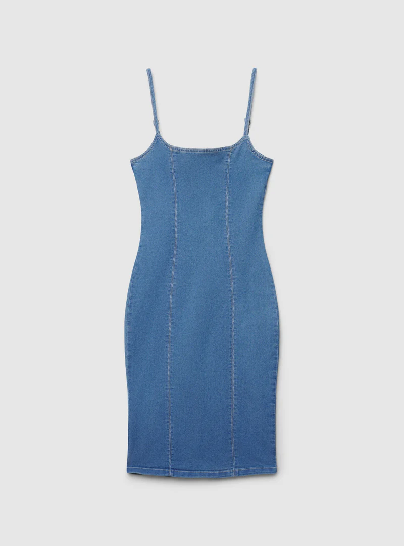 Women’s Slim-Fit Denim Dress - Image 6