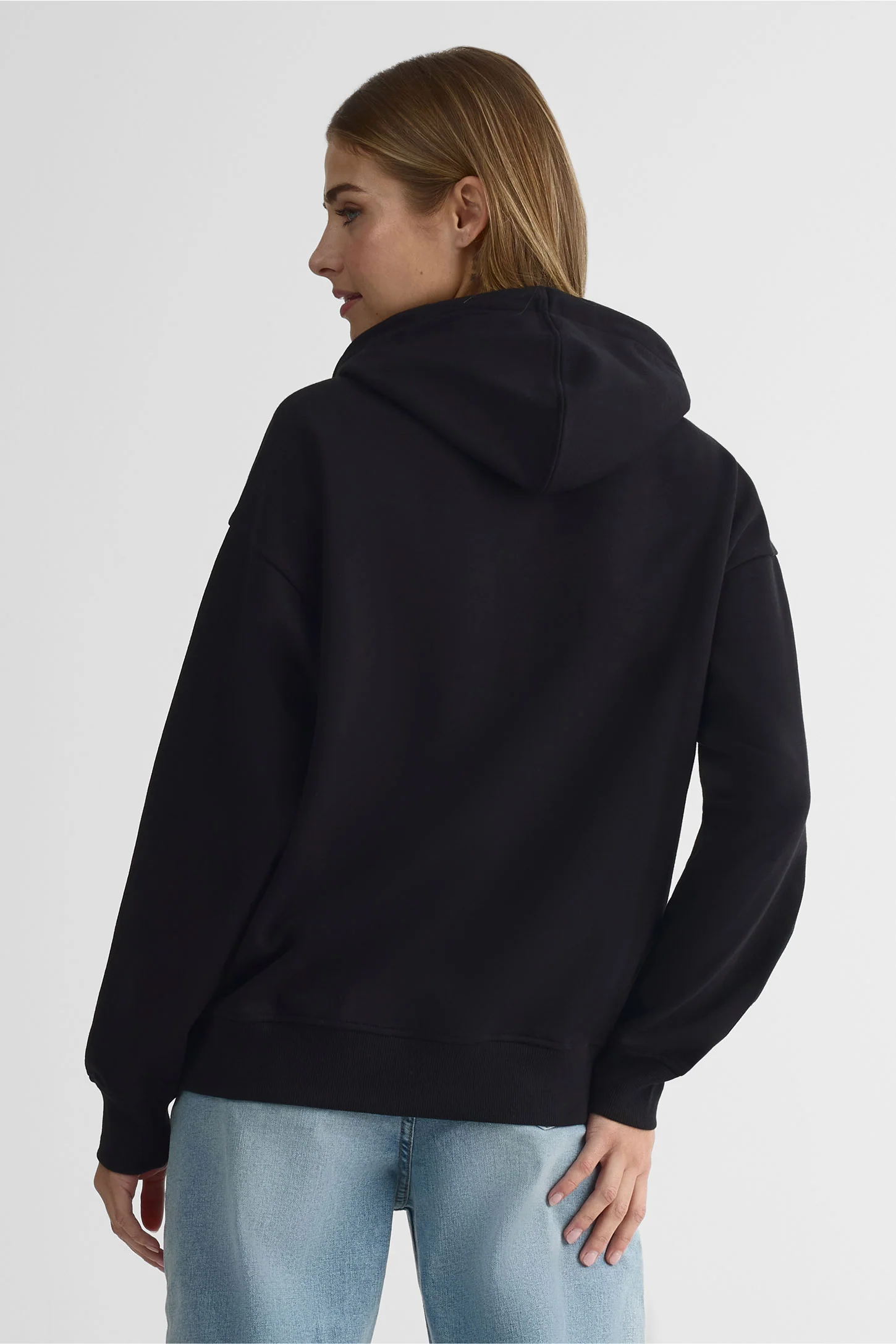Women’s Cotton-Blend Hooded Sweatshirt - Image 2