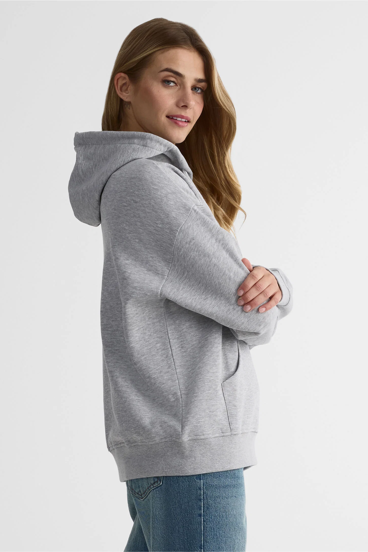 Women’s Cotton-Blend Hooded Sweatshirt - Image 7